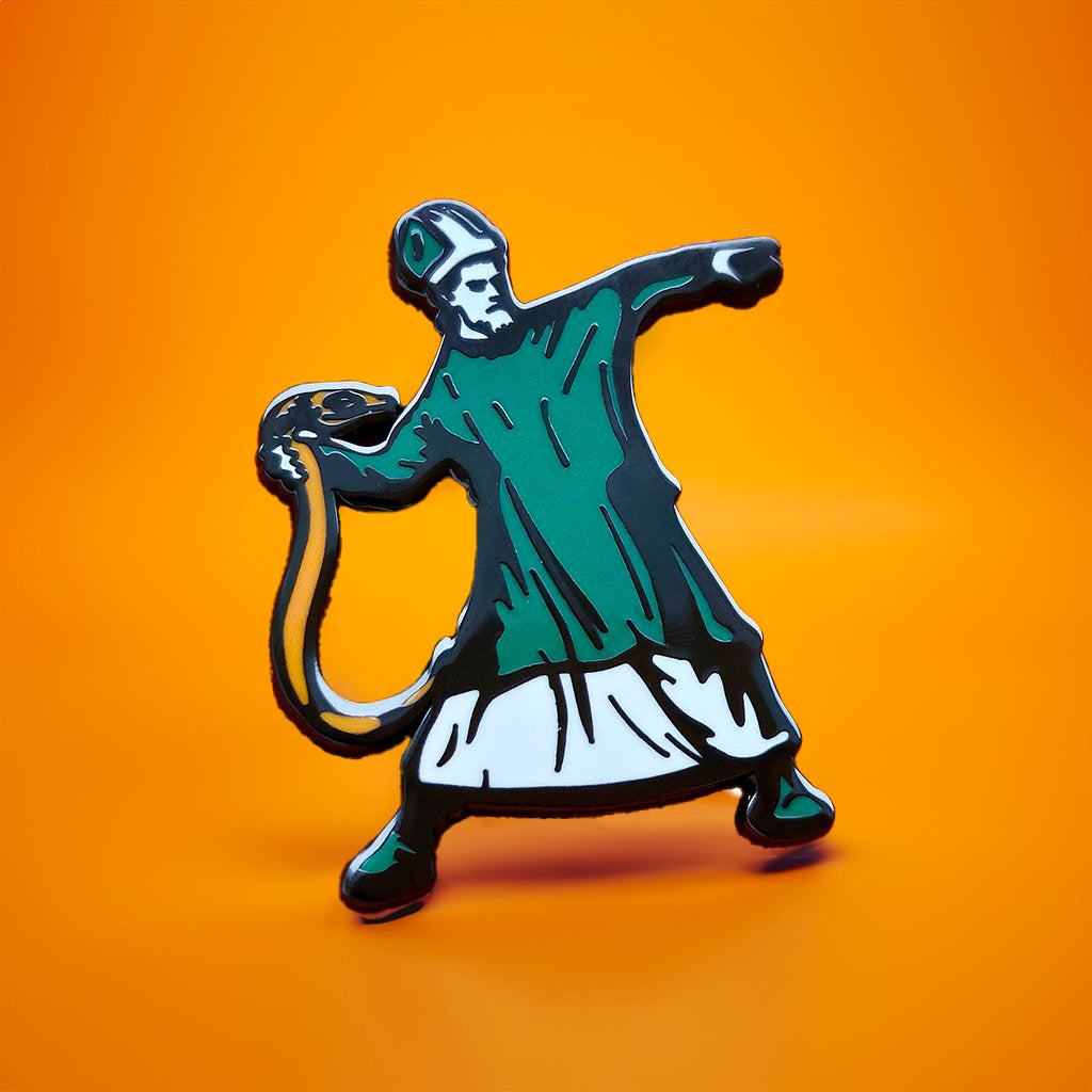St. Patrick Banishes a Snake (Banksy Style)