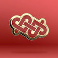 Two Hearts Pin