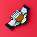 Claddaghccino Pin