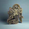 Book of Kells Pin: Luke