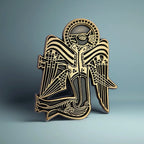 Book of Kells Pin: Luke