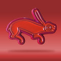 Hare Soft Enamel Pin