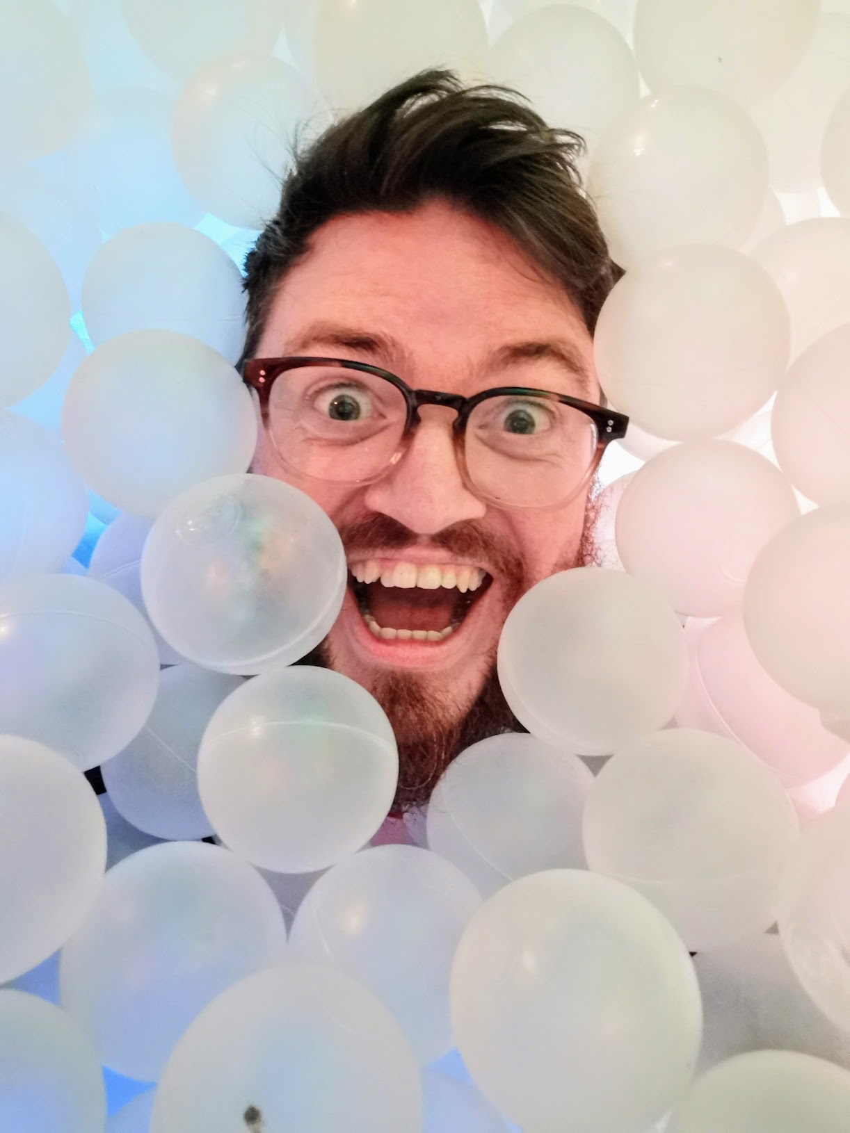 Sean from deadly.ie in a ball pit