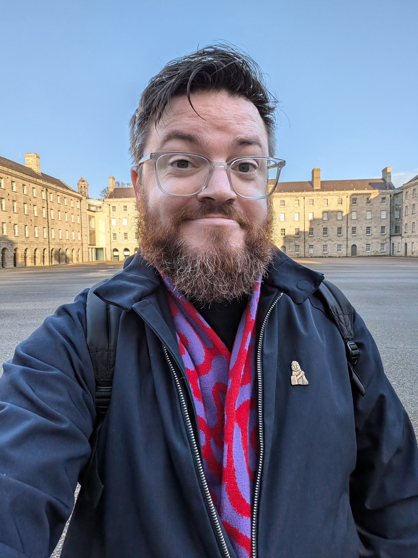 Sean at the National Museum of Ireland, Collins Barracks