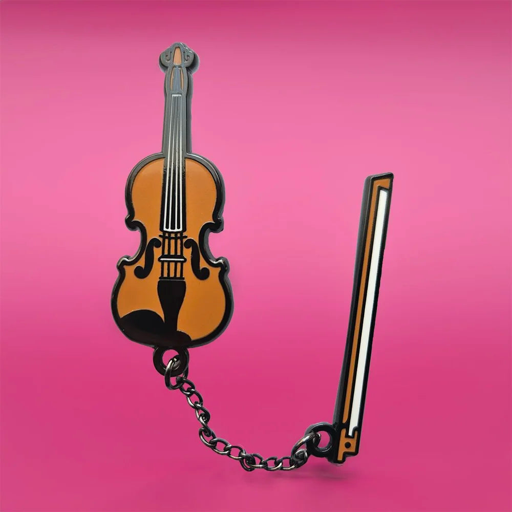 World's Tiniest Violin (a pin)