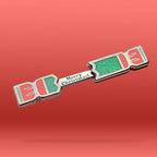 Decorative Christmas Cracker with 'Merry Christmas' text on a red background