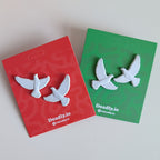 Two Turtle Doves (set of 2 pins)