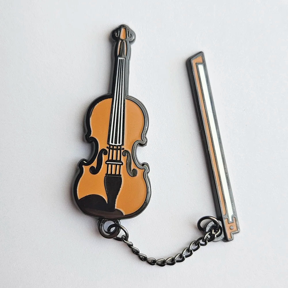 World's Tiniest Violin (a pin)